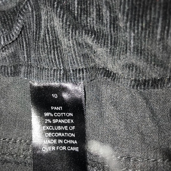 Black corduroy girls - Picture 5 of 5